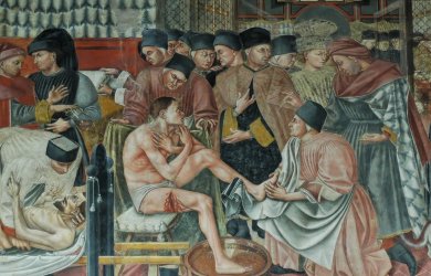 «Лечение больных» Фреска Доминико ди Бартоло. 1441–1442
«Лечение больных» Фреска Доминико ди Бартоло. 1441–1442