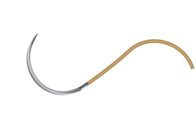Образовательный центр WETLAB | Atraumatic needle with catgut