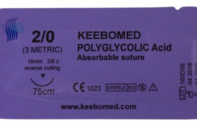 PGA - polifilament suture USP 2/0 EP (Metric) 3.0 Образовательный центр WETLAB | PGA - polifilament suture USP 2/0 EP (Metric) 3.0