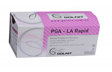 PGA Rapid - polifilament suture material with a short resorption time Образовательный центр WETLAB | PGA Rapid - polifilament suture material with a short resorption time