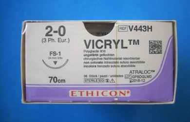 VICRYL 2/0 USP (3 EU - Metric) Образовательный центр WETLAB | VICRYL 2/0 USP (3 EU - Metric)